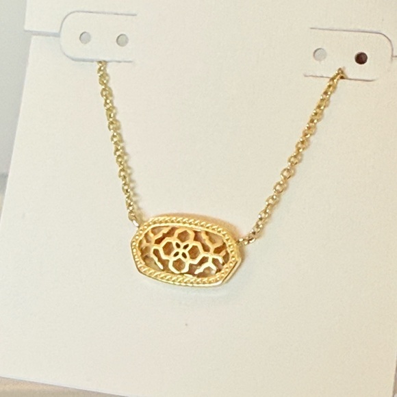 New Kendra Scott Elisa Necklace in gold filigree - Picture 3 of 6